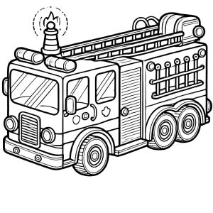 Tô Màu Xe Cứu Hỏa
