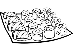 Tô Màu Sushi